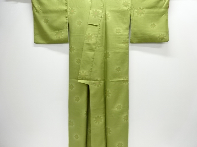  花模様小紋着物